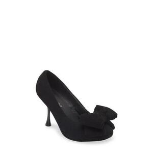 🌻NEW Jeffrey Campbell Black Bow-up Cord Pumps Heels Women's Size 9